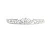 Girls Communion Crystal Tiara featuring swirl pattern with teardrop accents