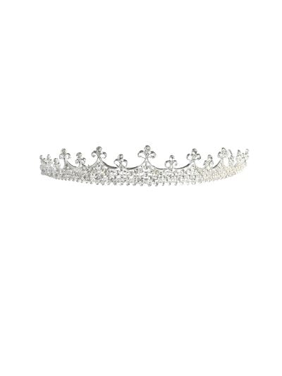 Girls Communion Crystal Tiara with delicate crystal cluster design