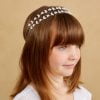Girls hair accessories with elegant double crystal headband