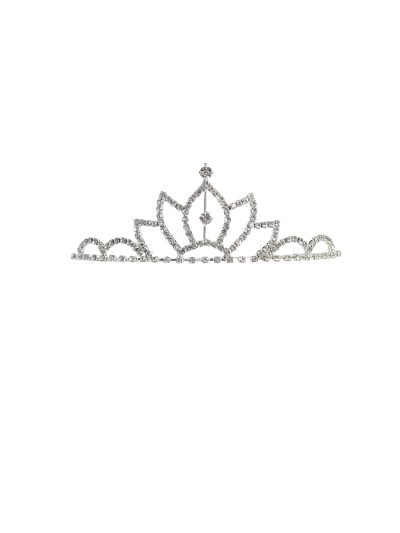 Girls Communion Hair Accessories with Crystal Lotus Tiara