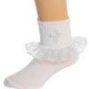 KYRA 2 baby girl cross lace christening socks for baptism ceremony outfit