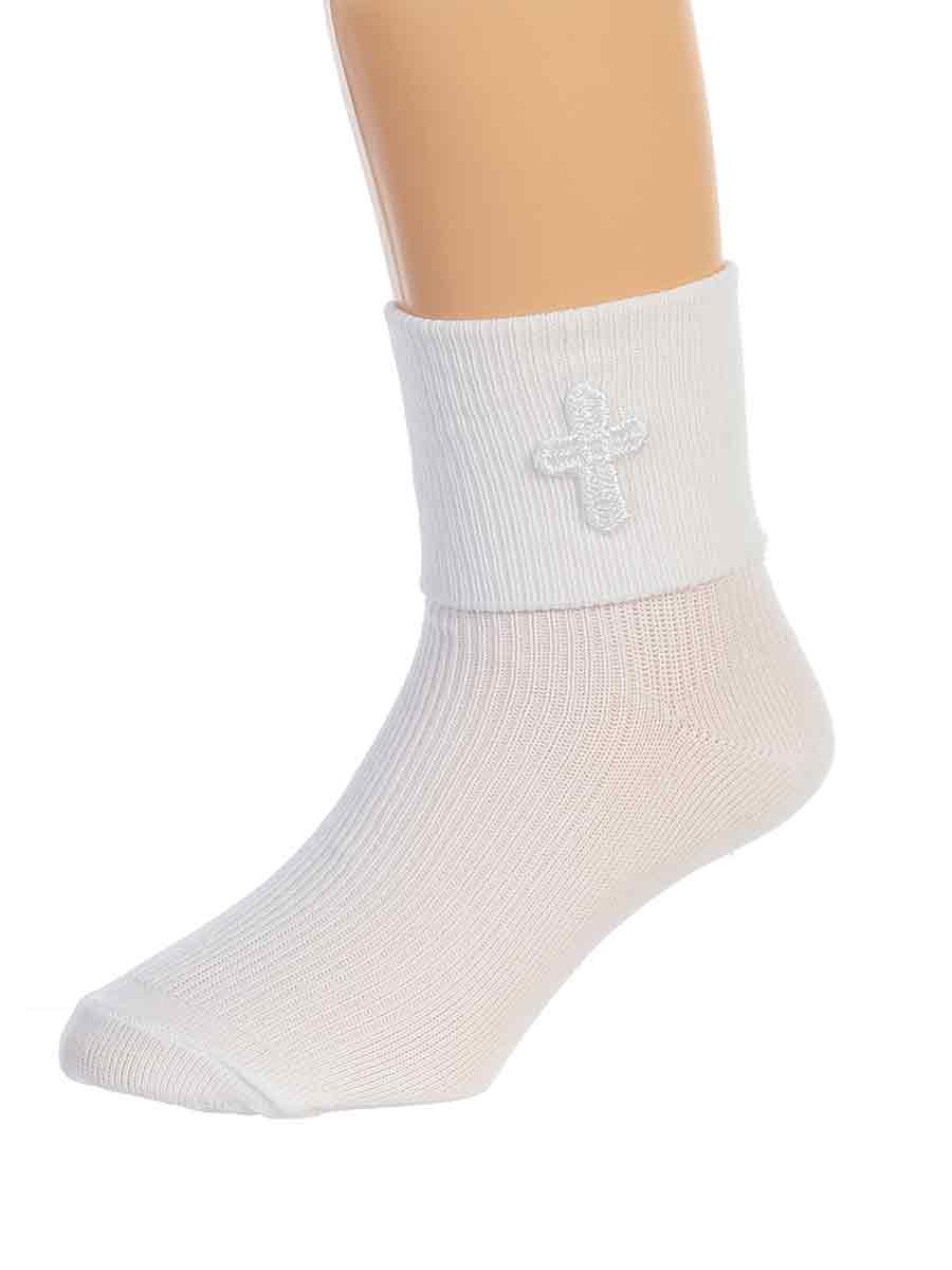 8015 baby boy cross christening socks for infant baptism church outfit