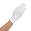 NORAH 2 Classic plain white satin girls gloves, perfect for communion, weddings, or formal occasions.