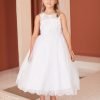 White Communion Dress Front Photo
