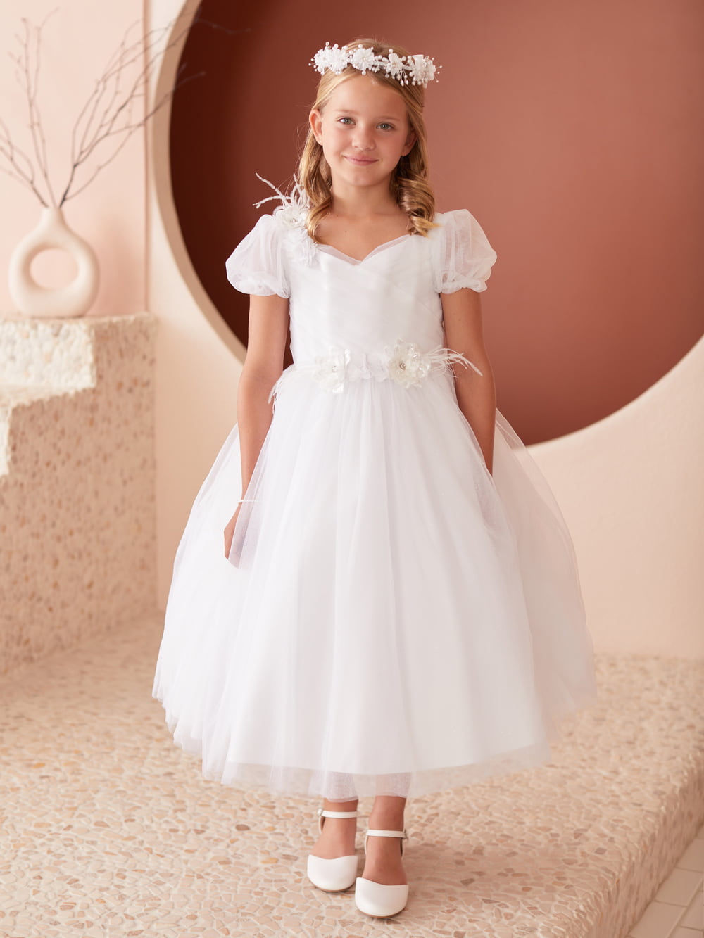 TT_5865_WH NANETTE White Communion Dress