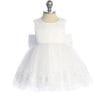 JANE – Adorable Baby Girls Lace Shoulder Satin Bodice Flower Girl Dress & Formal Kids Dress 3 front-view-jane-baby-girls-lace-flower-girl-dress-white-5911