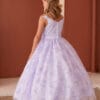 back-view-jenna-girls-3d-butterfly-sequin-dress-with-cape-lilac-7042
